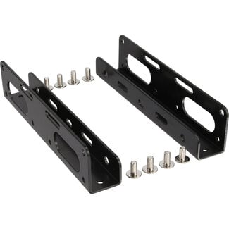 InLine InLine® HDD/SSD montagerails, 6,35cm (2,5") tot 8,89cm (3,5"), zwart