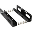 InLine® HDD/SSD montagerails, 6,35cm (2,5") tot 8,89cm (3,5"), zwart