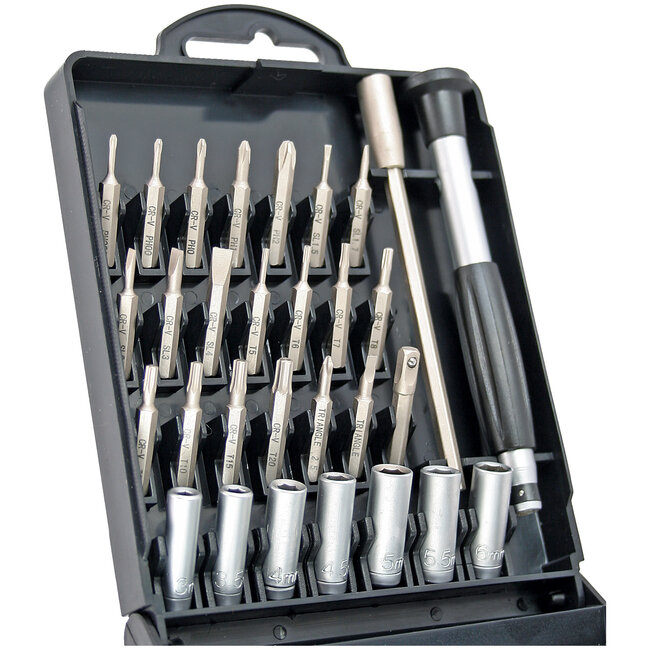 InLine® Precisie schroevendraaierset, 28-dlg.
