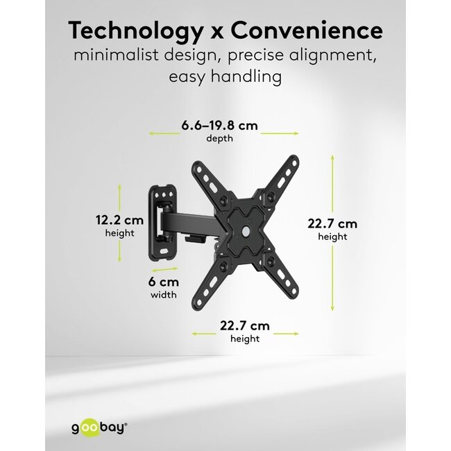 Goobay TV Wall Mount FULLMOTION (S)