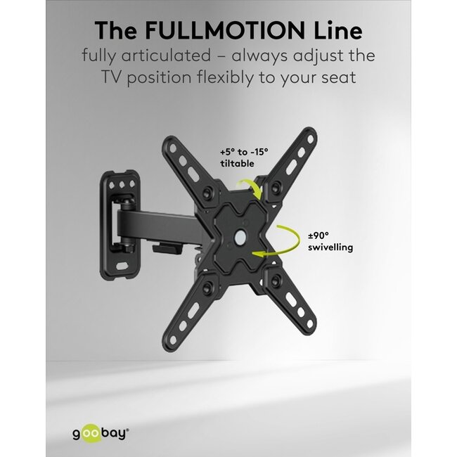 Goobay TV Wall Mount FULLMOTION (S)