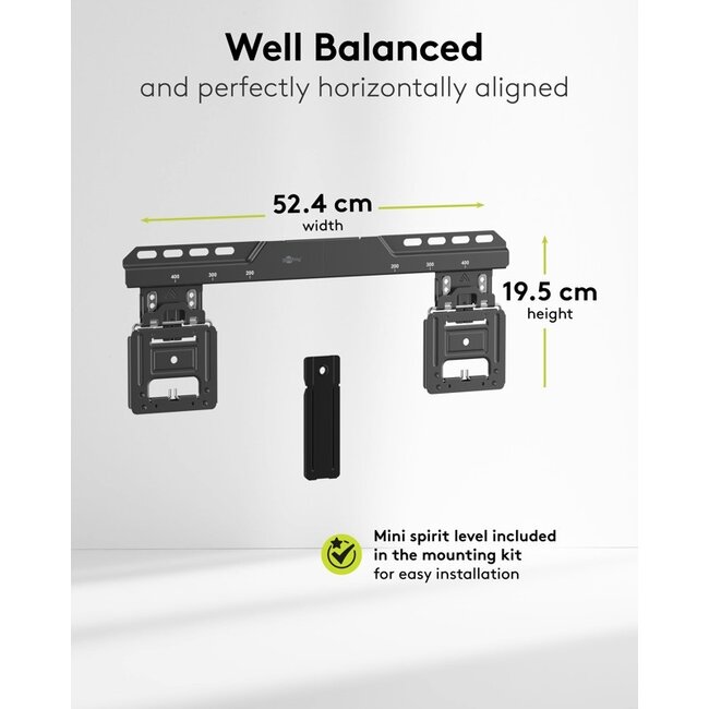 Goobay Ultraslim TV Wall Mount FIXED (L)