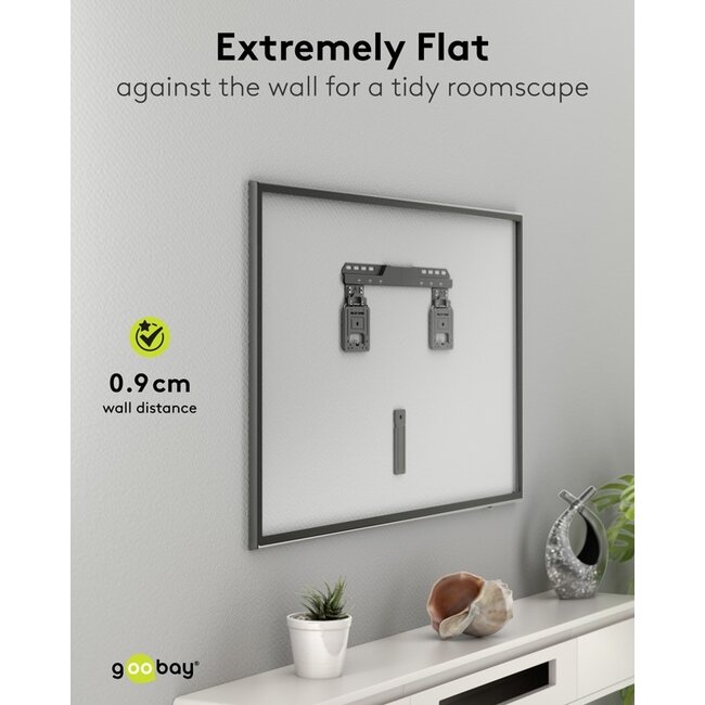 Goobay Ultraslim TV Wall Mount FIXED (L)