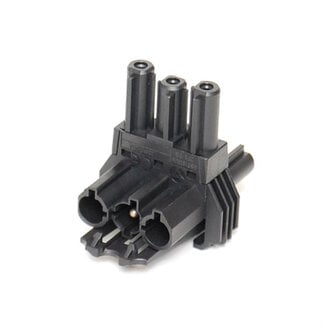 Bachmann BACHMANN verdeelblok WIELAND GST18 1xIn/2xOut, met montagemogelijkheid, zwart