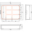 InLine® Kleine onderdelenbak, 7 compartimenten, afmetingen: 180x140x40mm, oranje
