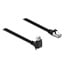 Delock GigE Camera Cable RJ45 plug 90° angled with screws, connector length 28 mm to RJ45 plug Cat.6 S/FTP 3 m black