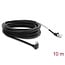 Delock GigE Camera Cable RJ45 plug 90° angled with screws, connector length 28 mm to RJ45 plug Cat.6 S/FTP 10 m black