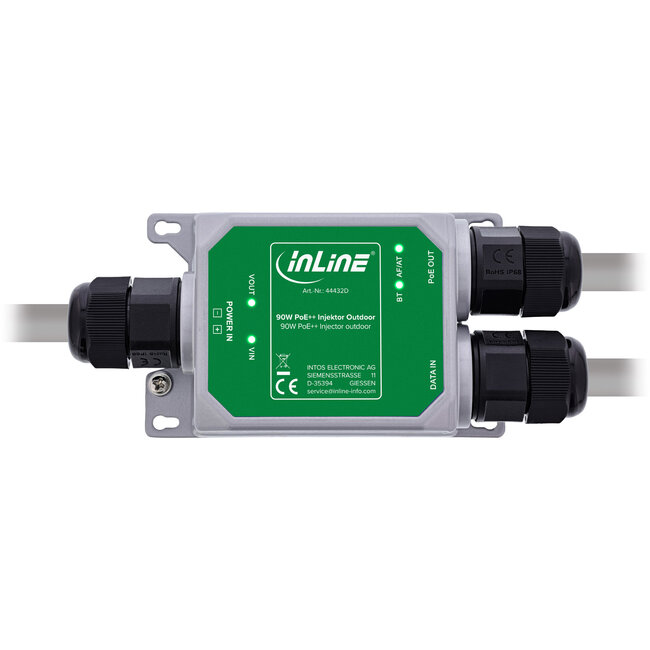 InLine® PoE++ injector voor buiten, 10Gb/s, 90W, IP67