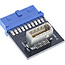 InLine® USB 3.0 naar USB 3.1 Adapter voorpaneel Key-B intern