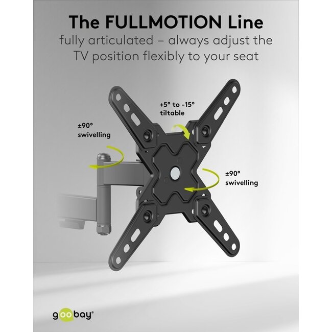 Goobay TV Wall Mount FULLMOTION (S)