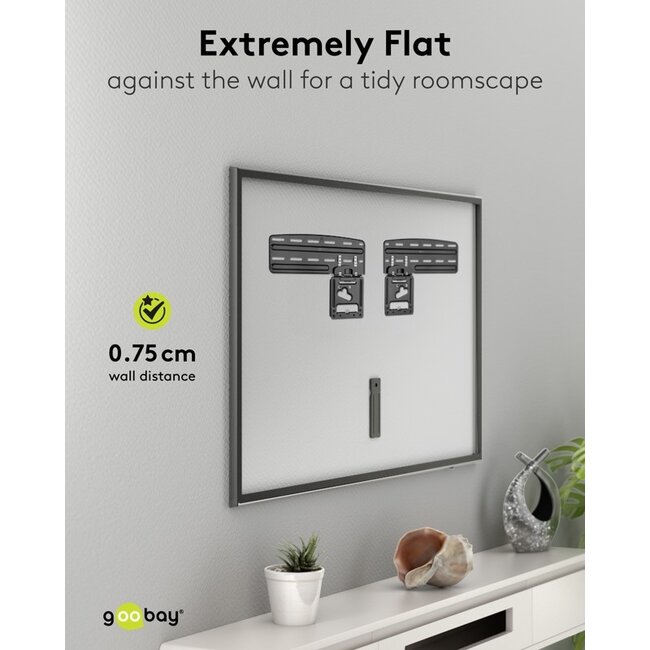 Goobay Ultraslim TV Wall Mount FIXED (XL)