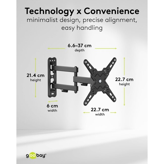 Goobay TV Wall Mount FULLMOTION (S)
