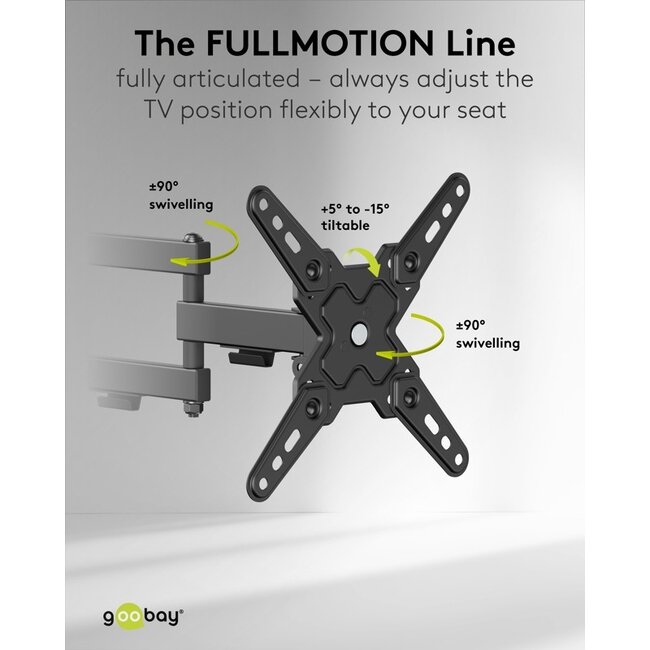 Goobay TV Wall Mount FULLMOTION (S)