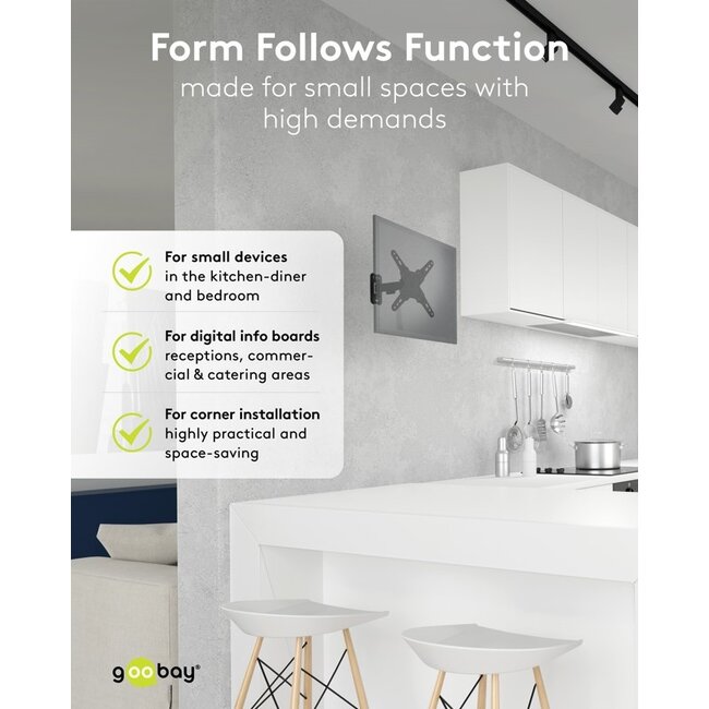 Goobay TV Wall Mount FULLMOTION (S)