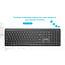 Dual-mode pro-business draadloos toetsenbord, 2.4G+BT, US-layout