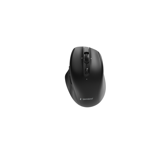 Dual-mode draadloze muis met 6 knoppen, 2.4G+BT, zwart