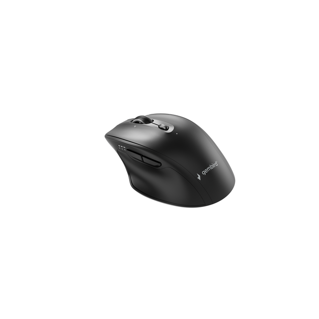 Dual-mode draadloze muis met 6 knoppen, 2.4G+BT, zwart
