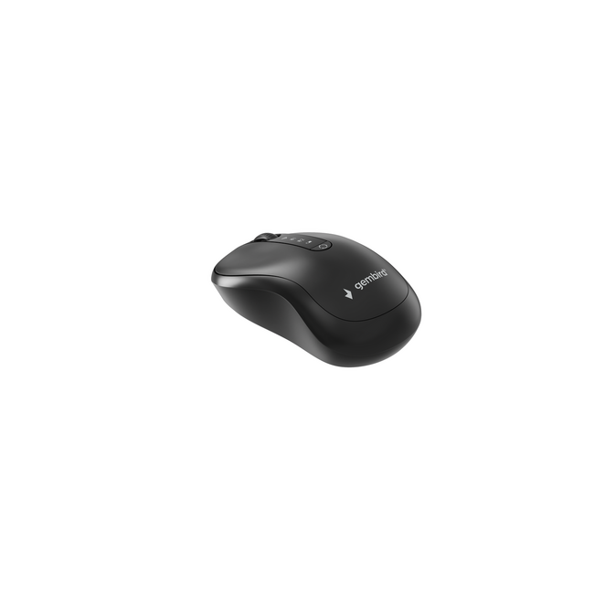 Dual-mode draadloze muis met 4 knoppen, 2.4G+BT, zwart
