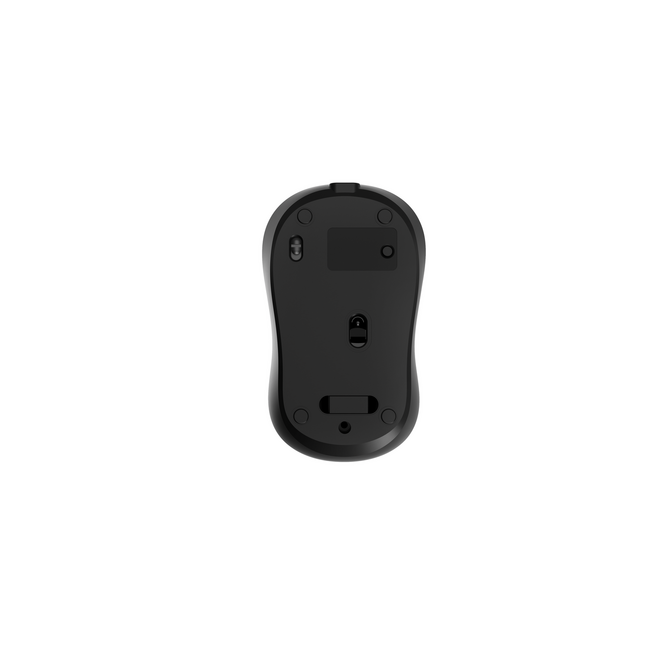 Dual-mode draadloze muis met 4 knoppen, 2.4G+BT, zwart