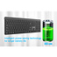 Dual-mode pro-business draadloos toetsenbord, 2.4G+BT, US-layout