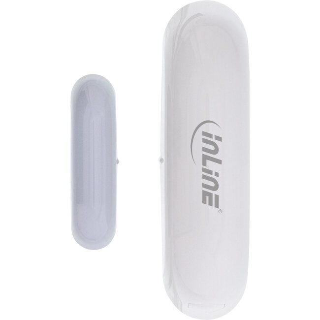 InLine® Slimme WiFi deur/raamsensor, wit/grijs