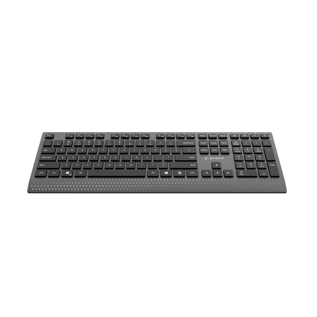 Slimline bedraad multimedia toetsenbord met Type-C-adapter, US-layout