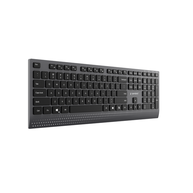 Slimline bedraad multimedia toetsenbord met Type-C-adapter, US-layout