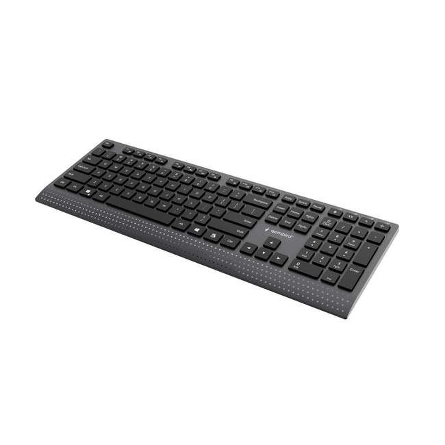 Slimline bedraad multimedia toetsenbord met Type-C-adapter, US-layout