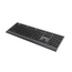Slimline bedraad multimedia toetsenbord met Type-C-adapter, US-layout