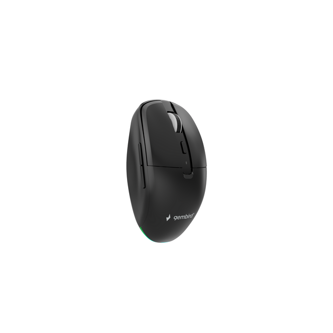 Dual-mode draadloze muis met 6 knoppen, 2.4G+BT, zwart