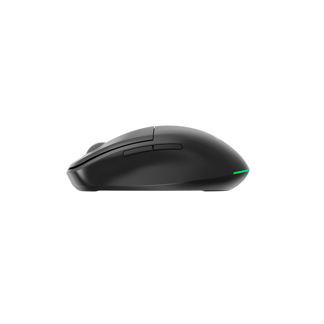 Dual-mode draadloze muis met 6 knoppen, 2.4G+BT, zwart