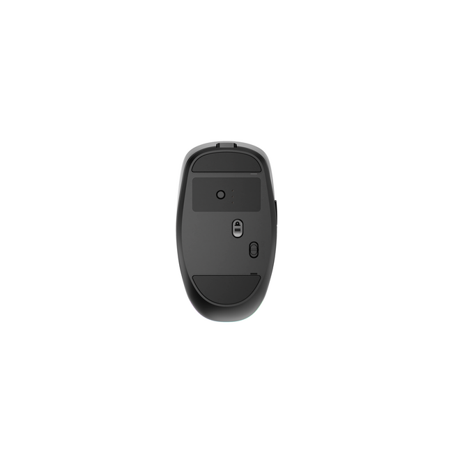 Dual-mode draadloze muis met 6 knoppen, 2.4G+BT, zwart