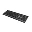Slimline bedraad multimedia toetsenbord met Type-C-adapter, US-layout