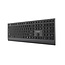 Slimline bedraad multimedia toetsenbord met Type-C-adapter, US-layout