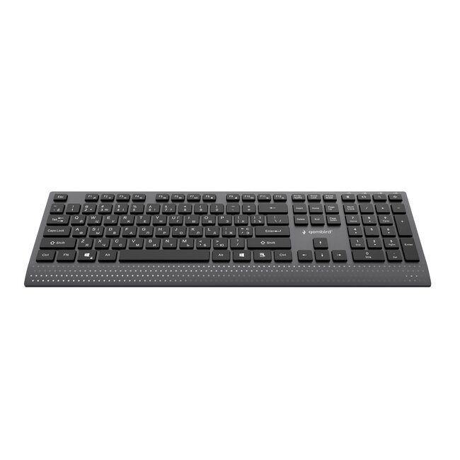 Slimline bedraad multimedia toetsenbord met Type-C-adapter, US-layout