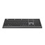 Slimline bedraad multimedia toetsenbord met Type-C-adapter, US-layout