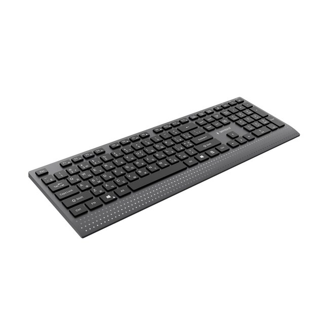 Slimline bedraad multimedia toetsenbord met Type-C-adapter, US-layout