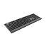 Slimline bedraad multimedia toetsenbord met Type-C-adapter, US-layout