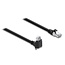 Delock GigE Camera Cable RJ45 plug 90° angled with screws, connector length 28 mm to RJ45 plug Cat.6 S/FTP 1 m black