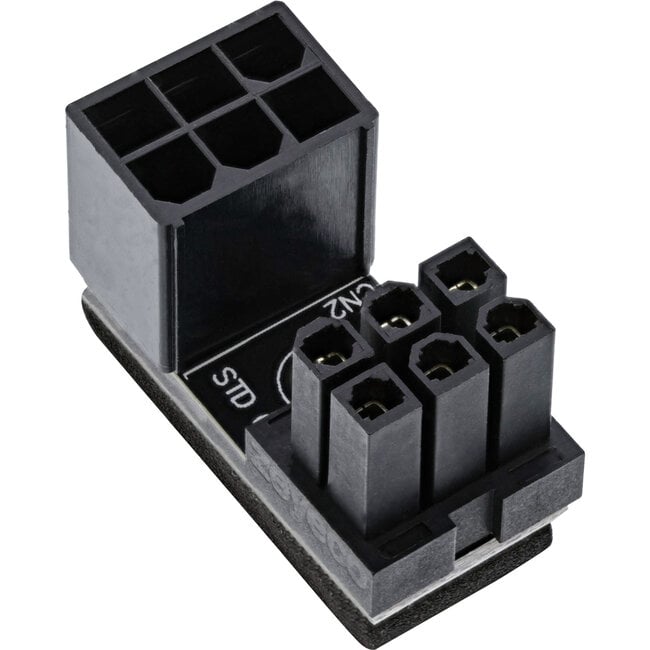 InLine® Interne voedingsadapter, 180° ATX 6-pin male / female