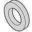 SCHROFF Sluitring, 2,7 x 5 x 1, kunststof PA, 100 stuks
