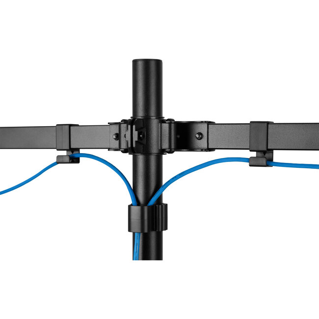 InLine® tafelbevestiging, voor 2x LCD/LED-scherm tot 81cm (32"), max. 9kg