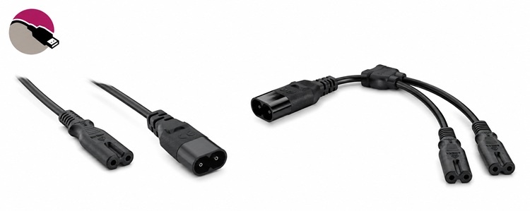 C7 verlengkabel en C7 Y-kabel splitter