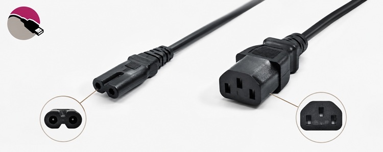 Verschil tussen C7 en C13 stroomkabel