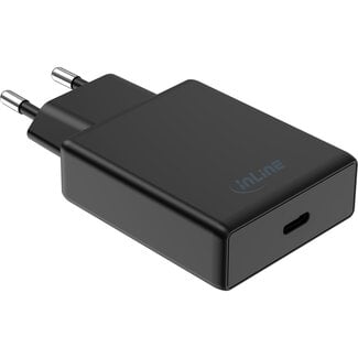 InLine InLine® USB-voeding, oplader, enkele USB-C, PD, AVS, 65W, zwart
