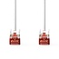 Nedis SFTP CAT6 netwerkkabel | wit | LSZH | 2 meter