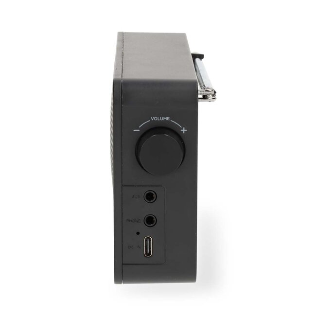 Nedis portable radio | FM-radio, Bluetooth en AUX | 2W | zwart