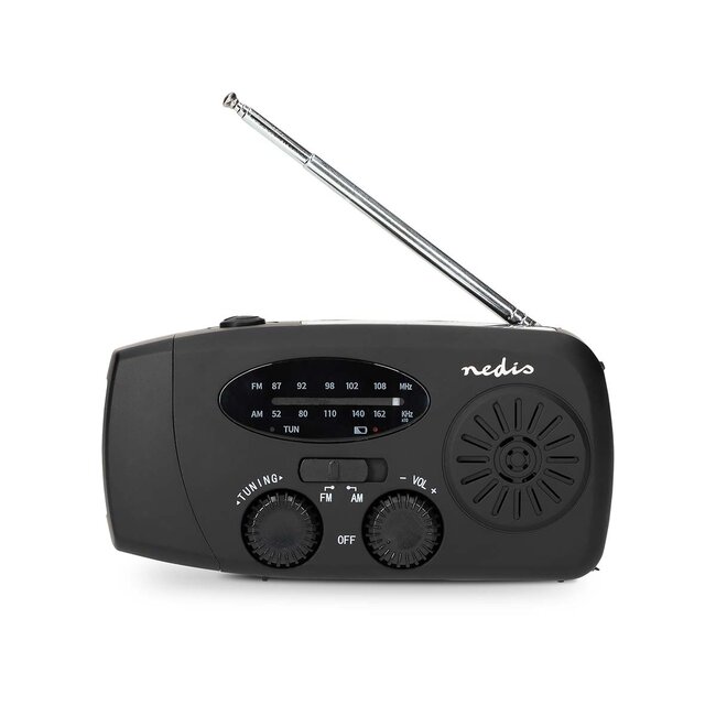 Nedis noodradio met zaklamp | AM/FM | 2W