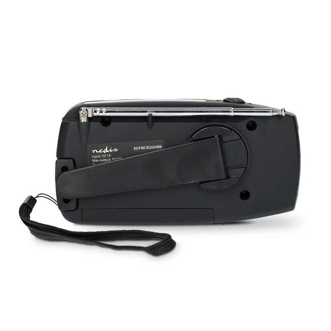 Nedis noodradio met zaklamp | AM/FM | 2W