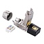 RJ45 toolless connector | STP | CAT6a | AWG23-26 | gegoten zink